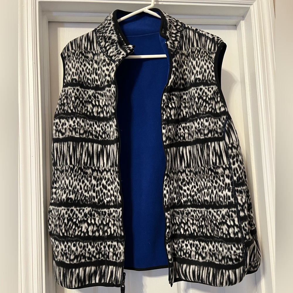 Reversible fleece vest, size 2X